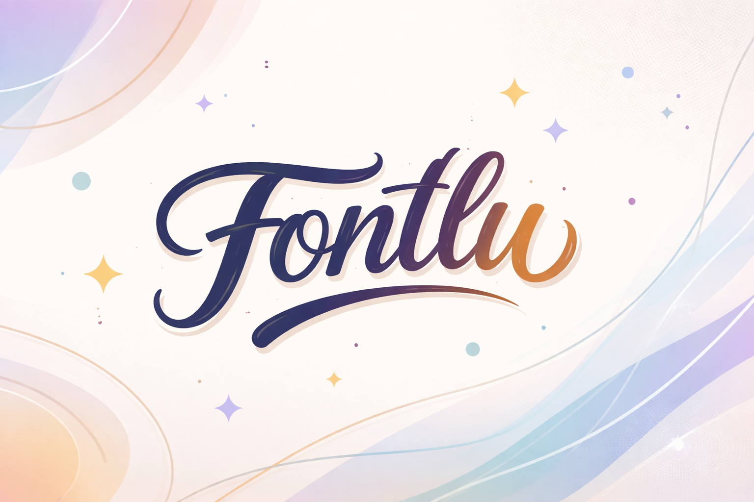 modern typography design showcasing fontlu style