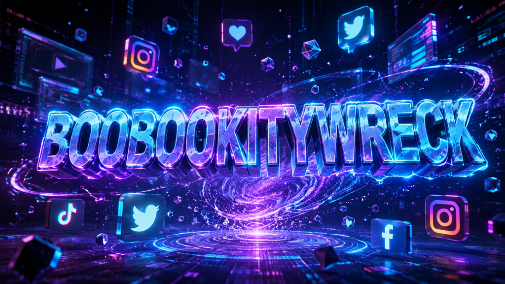 Boobookitywreck digital concept representing a modern viral internet trend with creative online elements.